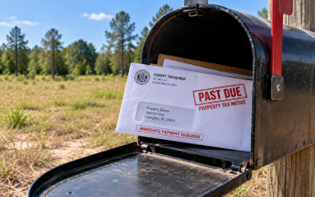 Land with back taxes owed in South Carolina